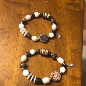 Silpada pearl stretch bracelets
